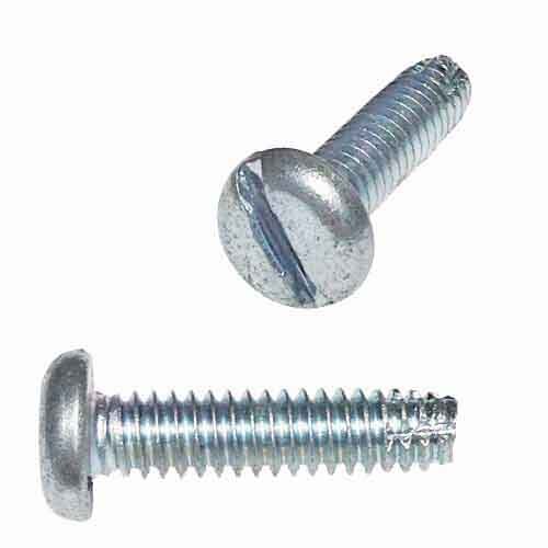 PTC010112 #10-24 x 1-1/2" Pan Head, Slotted, Thread Cutting Screw, Type-F, Zinc
